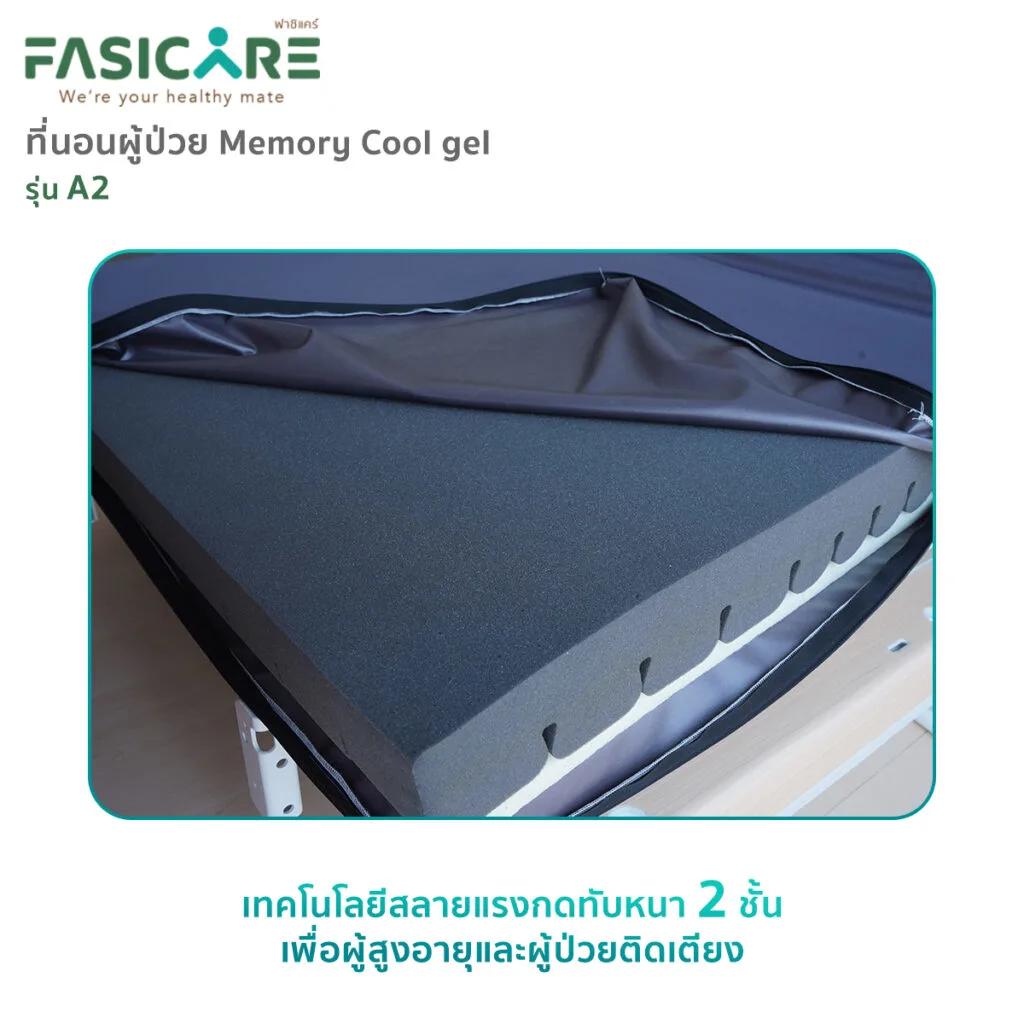 Fasicare ที่นอนป้องกันแผลกดทับ ผ้านาโน รุ่นA2 ขนาด ก.89 x ย.194 x ห.10cm