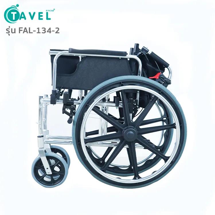 TAVEL รถเข็นผู้ป่วย เบาะสีดำ รุ่น FAL-134-2